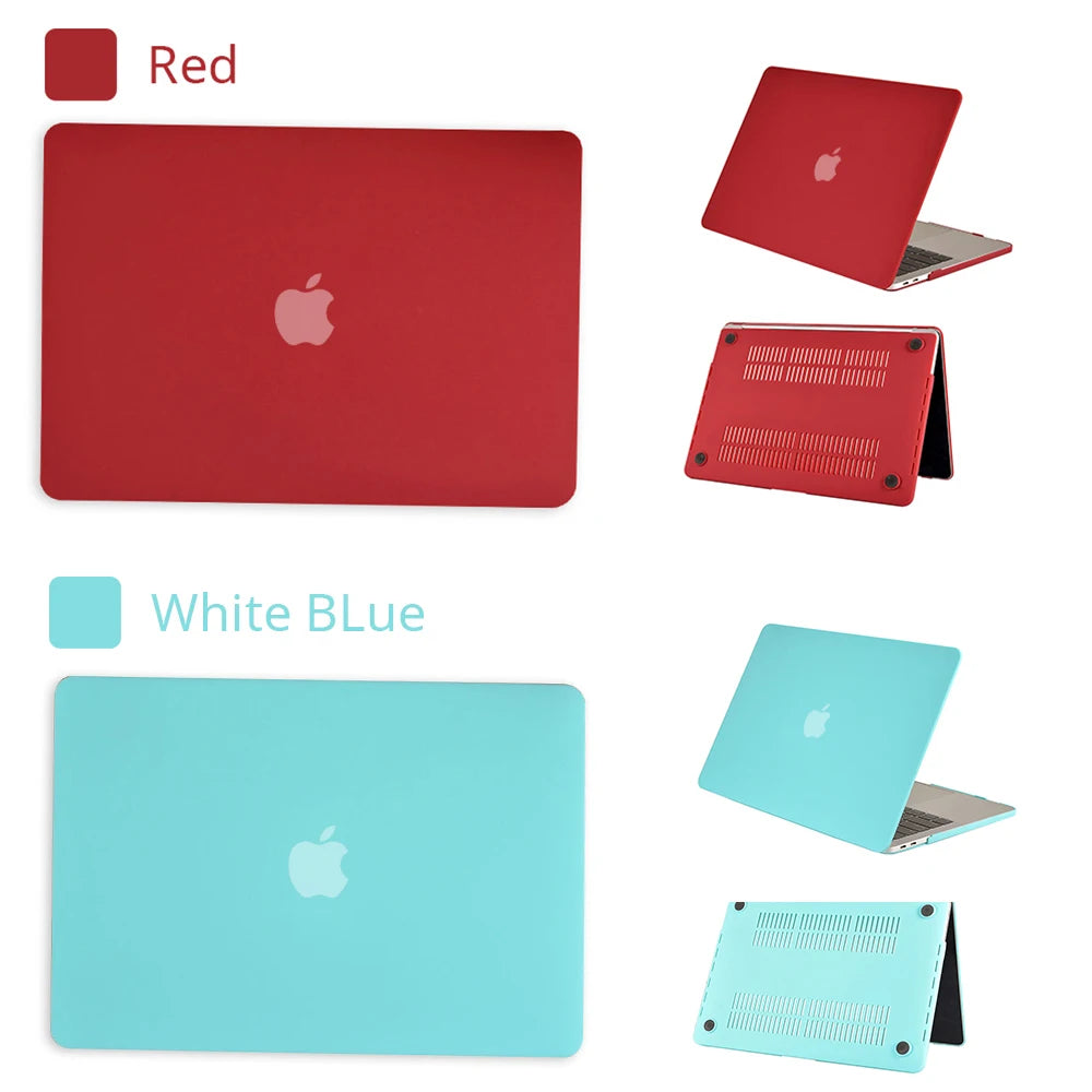 Frosted Laptop Case For Macbook Air 13 A2337 A1466 For Mac M1 Chip Pro 13 A2338 For Macbook Pro 14.2 16.2 Matte Protective Cover