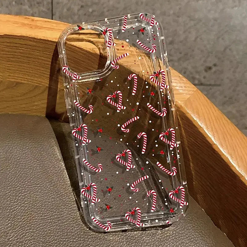 Case For iPhone 17 Case iPhone 16 Pro Max Luxury Cartoon Christmas Case for iPhone 15 14 13 12 11 XS X 7 8 Plus Shockproof Cover