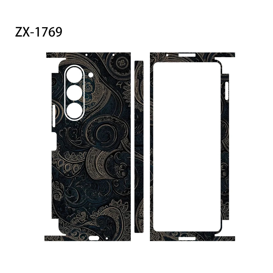 Skin Wrap For Galaxy Z Fold 6 Back Film Samsung Z Fold 7 Protective Decal Fold 4 Fold 3 Sticker Back Screen Protector