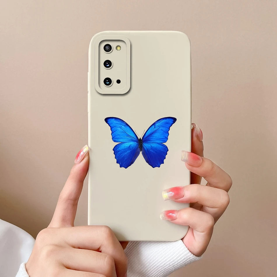 For Samsung S20 FE Plus Ultra Phone Case Funny Camera Protection New Liquid Silicone Cover For Galaxy S20FE S 20 S20Plus Funda