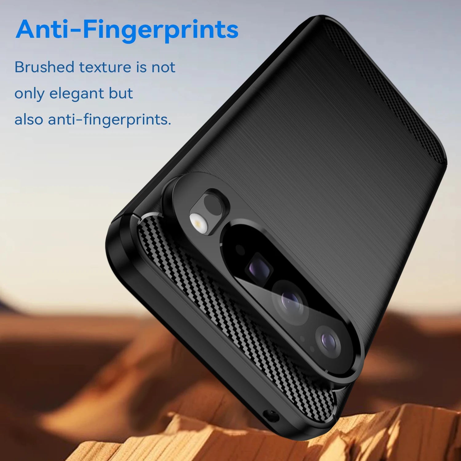 For Google Pixel 10 9 Pro XL Rubber Carbon Fiber Soft TPU Silicone Back Cover For Google Pixel 8 7 Pro 9A 8A 7A 6A Phone Case