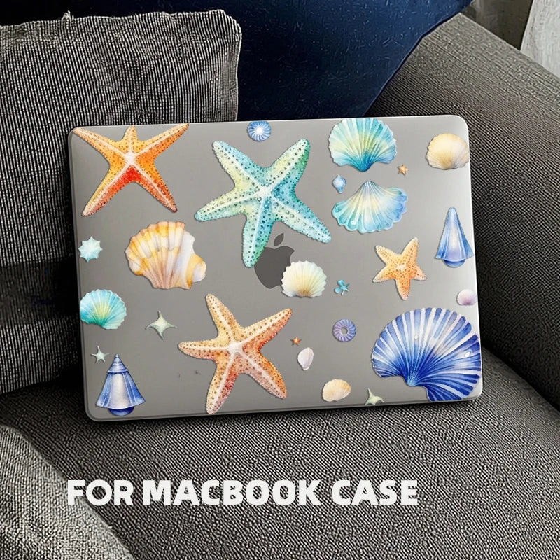 Marine Life Laptop Case For Macbook Air 13 2025 Case M2 M3 M4 Chip MEO A304 Cover for Air 15 M4 2025 A3241 M3 M2 15.3 Case