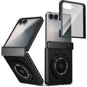 360° Rotating Ring Stand Magnetic Hinge Protective Phone Case for Samsung Galaxy Z Flip 8 7 FE 6 5 4 3 with Screen Film Cover