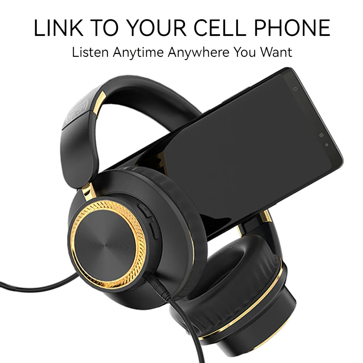 Wireless Bluetooth Headphones Foldable Gaming Headset With Bluetooth 5.3 Technology 40mm Bass Driver HiFi Stereo Sound Over Ear Comfort Memory Foam Cushion Extended Battery Life 400mAh For PC Mobile Phone Laptop Tablet Univer