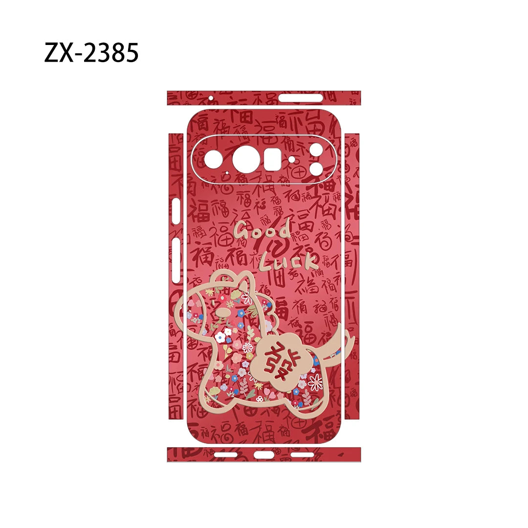 OSCARSKIN Z Decal Skin Wrap for Google Pixel 10 9 8 7 Pro 6 6A Back Screen Protector Film Cover Case Macaroon Wrap Sticker