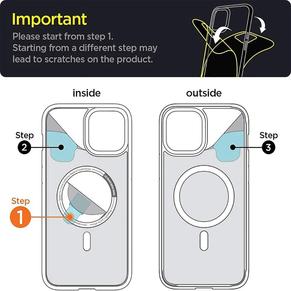 Luxury Wireless Charge For Magsafe Transparent Case For iPhone 15 16 14 13 17 12 Pro Max Magnetic Shockproof Soft Bumper Cover