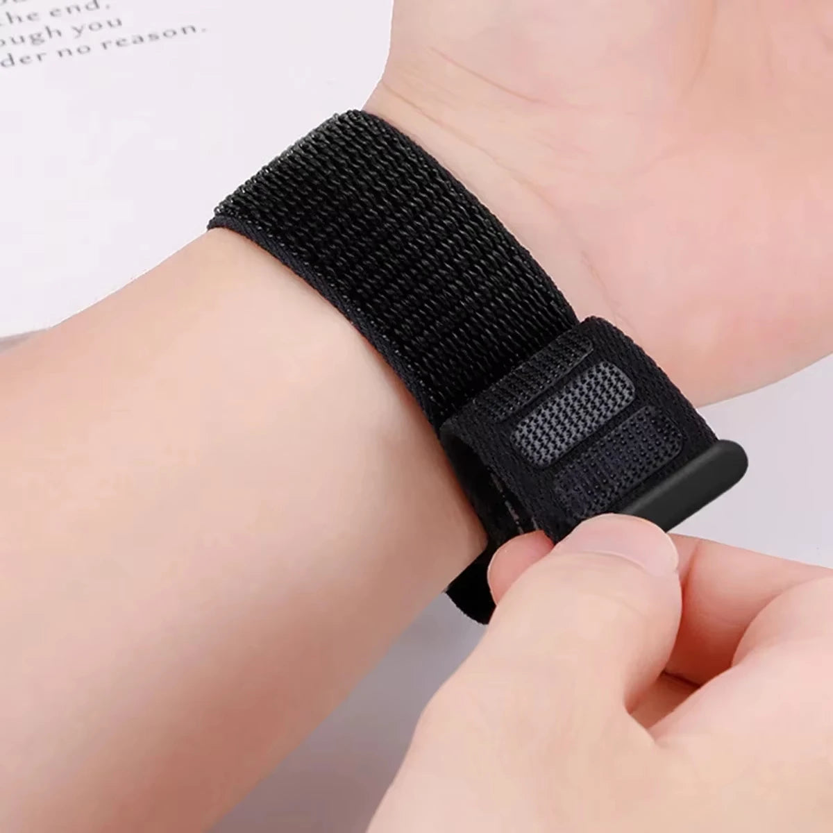 Nylon Loop Strap for Apple Watch Band Ultra 4 3 2 49mm 44mm 40mm 45mm 41mm 42mm 46mm Correa Bracelet iWatch Series SE 9 10 11 12