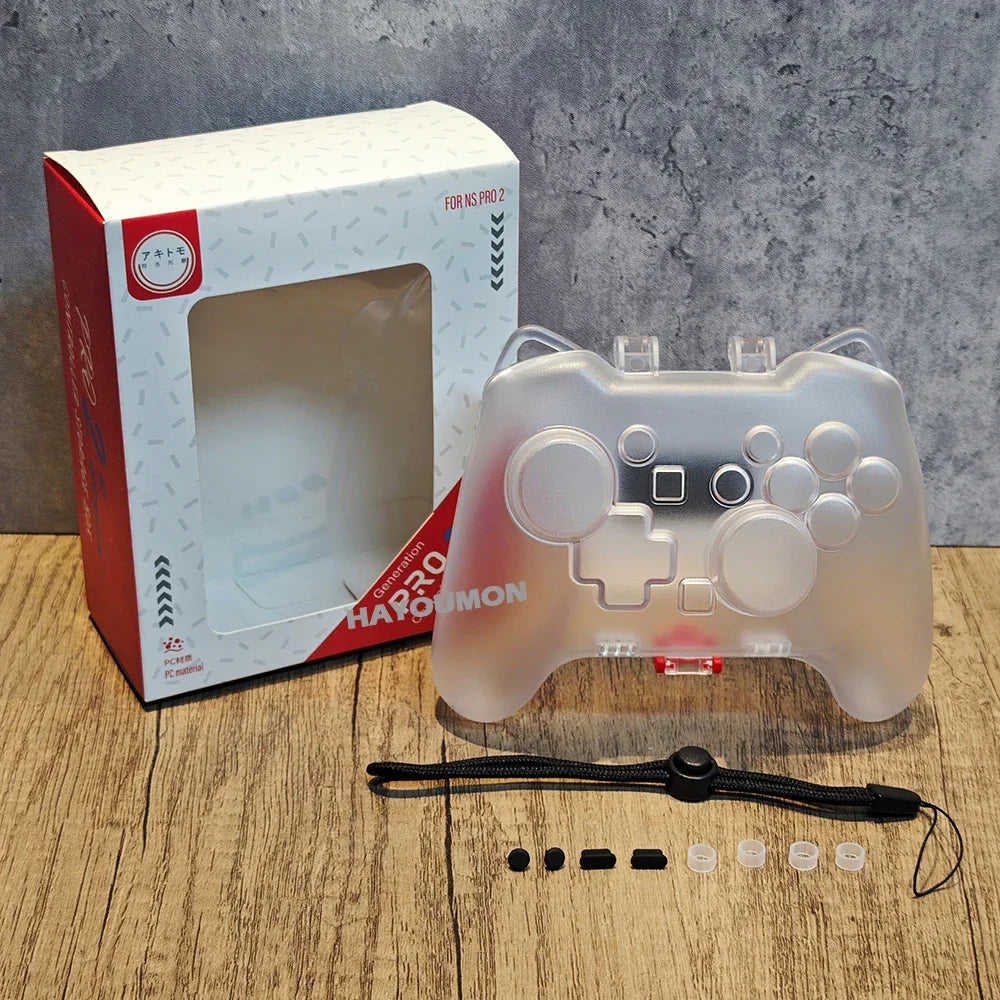 For Switch 2 Scratch & Shock Protection Transparent Protective Case For Switch 2 Pro Controller Hard Protector Cover Accessories