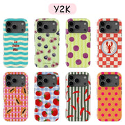 Y2K Lobster Chili Design Phone Case for iPhone 17 17e 16e 16 15 14 13 12 11 X XS XR XSMAX 7 8 Air Pro Max Plus Double-layer
