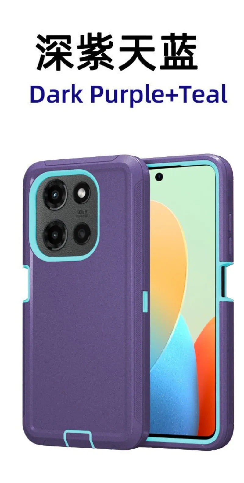 3-Laye Heavy Duty Hybrid Ott Defender Case For Motorola G Edge Play Stylus Power 5G 2026 2025 2024 2023 Shockproof Cover