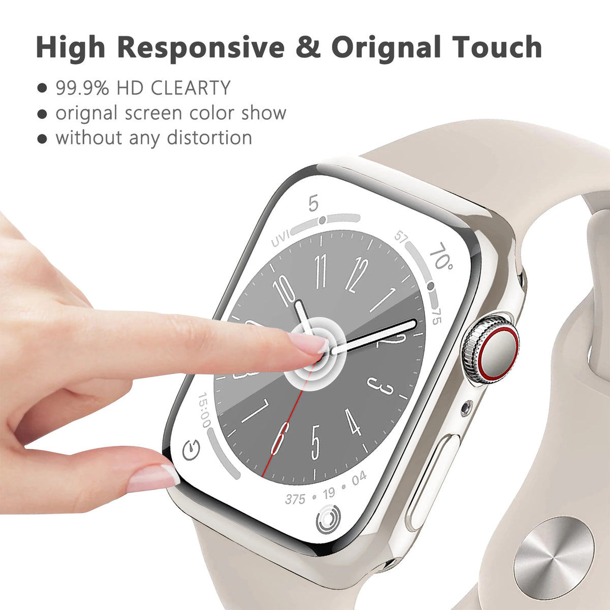 Screen Protector For Apple Watch 12 10 11 Case 46mm 42mm 45mm 41mm 44mm 40mm TPU bumper Cover iWatch Series 9 8 7 SE Protective