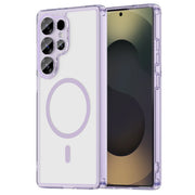 Magnetic Wireless Charging Phone Case For Samsung Galaxy S26 S25 S24 Ultra Plus S26Ultra Shockproof Clear Back Cover Coque