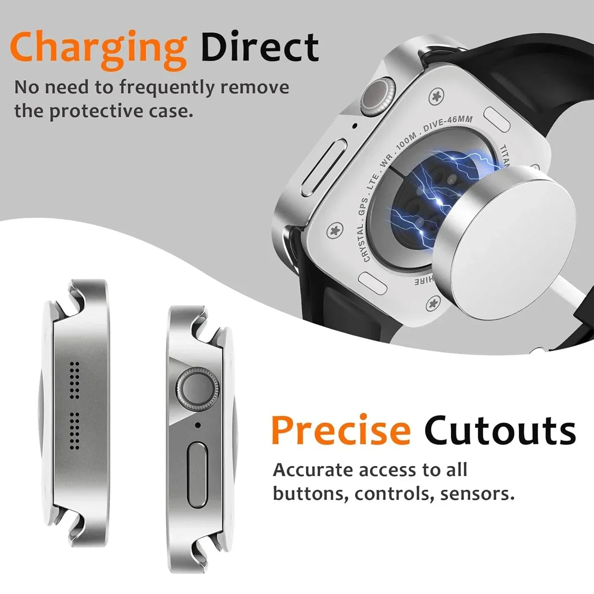 Aluminum Alloy Case for Apple Watch Ultra 3 2 1 49mm 45mm 44mm Full Coverage Waterproof For Iwatch Series 11 10 46mm 9 8 7 6 SE