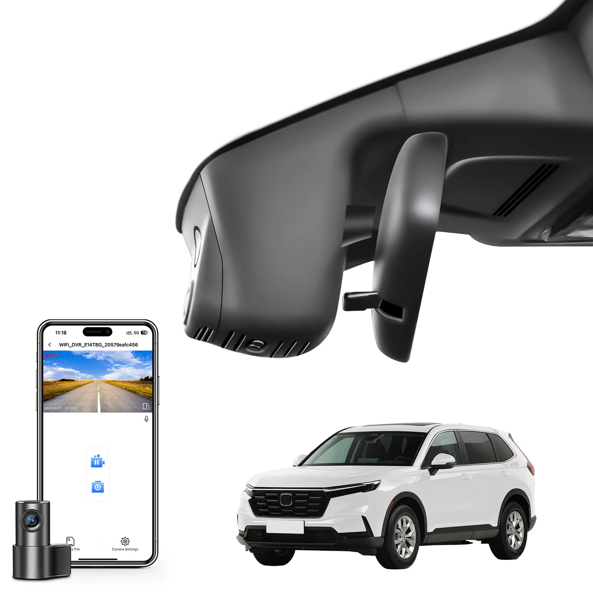 Mangoal 4K Dash Cam for Honda CR-V & CR-V Hybrid Gen6 Car Camera Recorder 2023-2026 (Model B) Night Vision WiFi & APP GPS