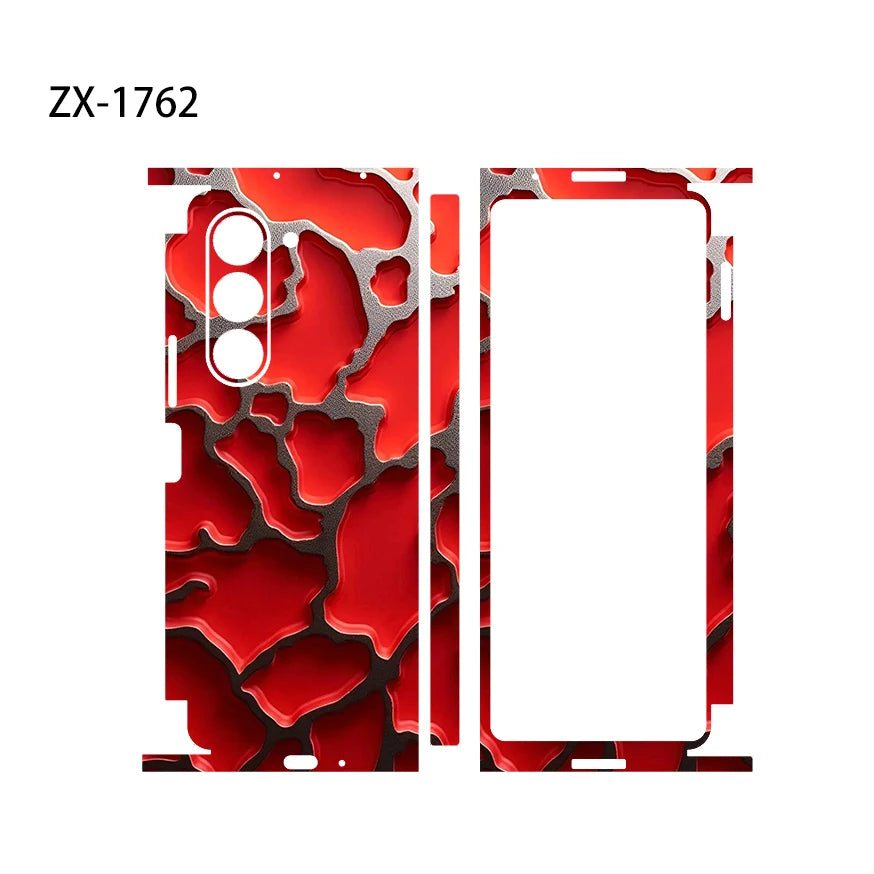 Skin Wrap For Galaxy Z Fold 6 Back Film Samsung Z Fold 7 Protective Decal Fold 4 Fold 3 Sticker Back Screen Protector