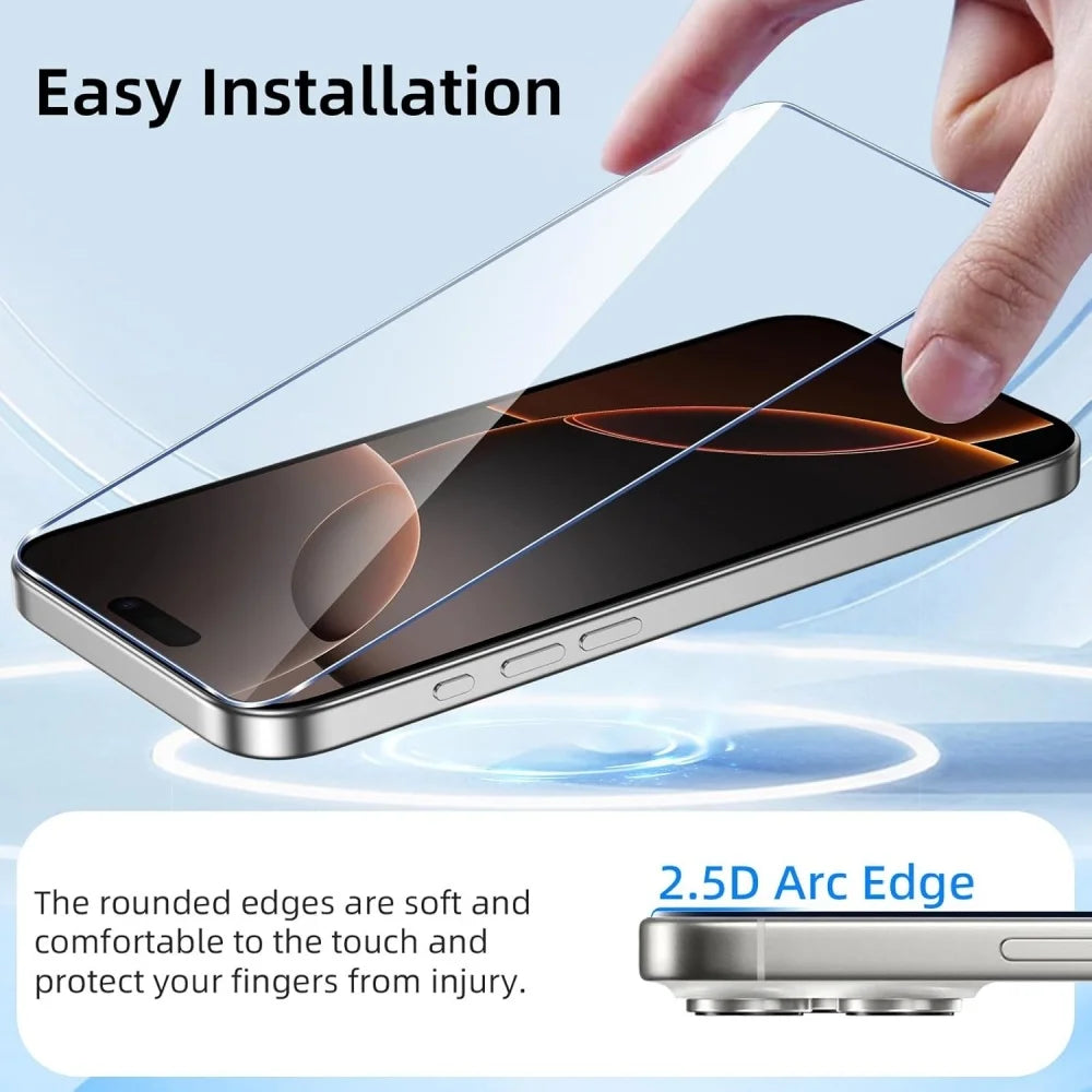1~5PCS HD Tempered Glass For iPhone 18 16 17 Pro Max 17e 16e 15 14 13 12 Screen Protector Film For iPhone 11 13 Mini Glass