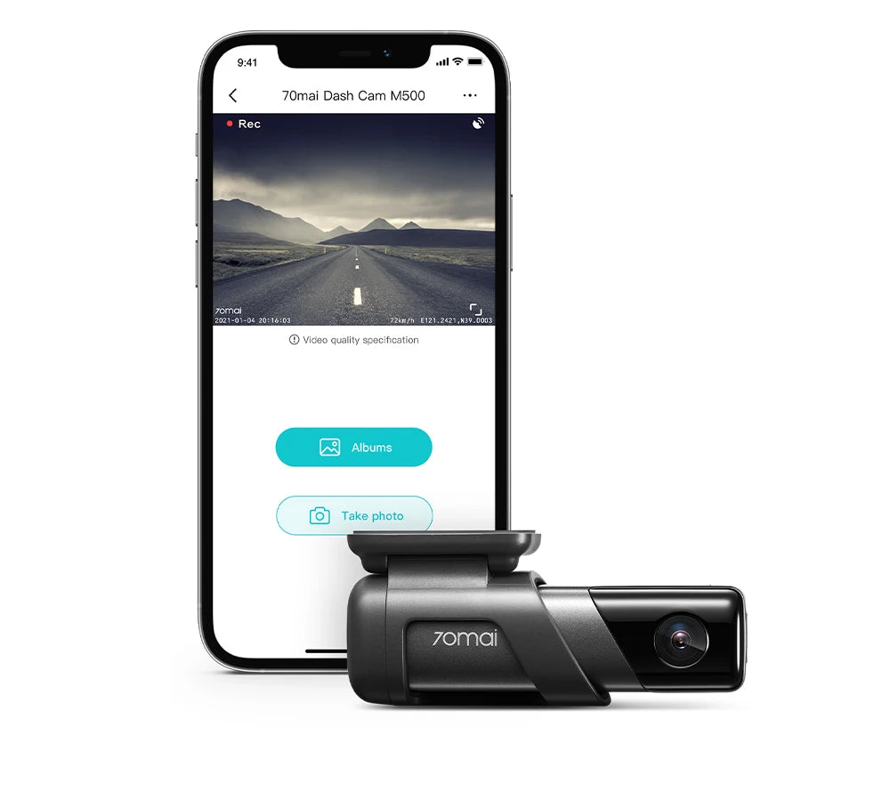 70mai Dash Cam M500 1944P 170FOV 70mai M500 Car DVR Dash Camera Recorder GPS ADAS 24H Parking Monitor EMMC Built-in Storage