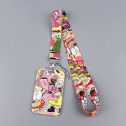Comedy Animation Lanyard for keys ID Card Keychain Phone Straps USB badge holder DIY Hang Rope Lariat Lanyard