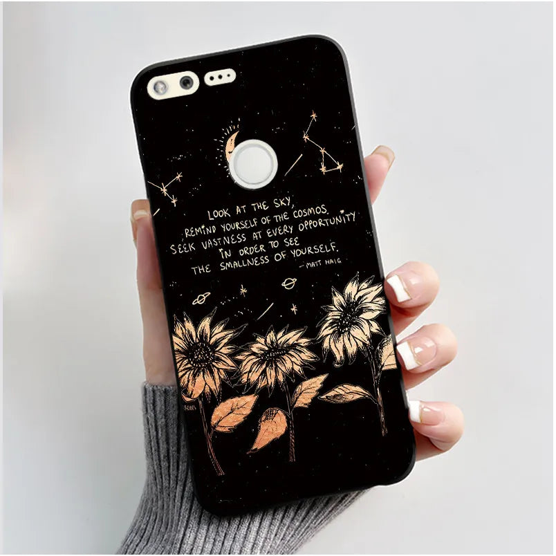 For Google Pixel 1 Case Aesthetic Cute Cat Shockproof Silicone TPU Soft Back Cover for Google Pixel 1 Pixel1 XL Phone Case Coque
