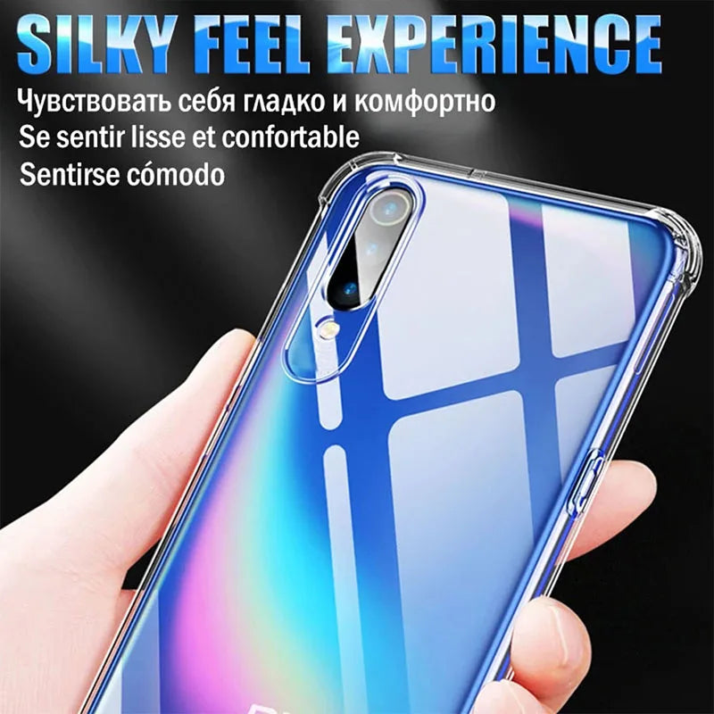 Transparent Bumper For Samsung Galaxy S26 S25 Ultra Case S25 Edge S24 S23 S22 S21 S20 FE Note 20 Ultra 10 Plus Shockproof Cover
