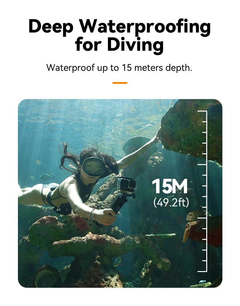 TELESIN Buoyancy Bar Selfie Stick Waterproof Selfie Stick With Hand Strap Wireless Remote Control For Gopro Hero 9 10 11 12