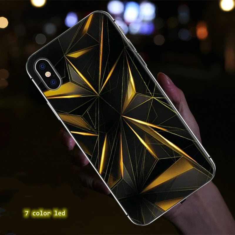 For Google Pixel Fold LED Case Silicone Glass Full Protect Luminous Shell Pixel Fold 5G Flash Phone Cover Full Fundas Coque