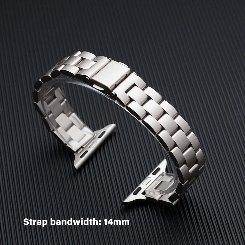 Stainless Steel Strap for Apple Watch Ultra 2 49mm 45mm 44 42mm 38 40 41mm Steel Watch Strap for IWatch Series 9 8 7 6 5 4 Se 3