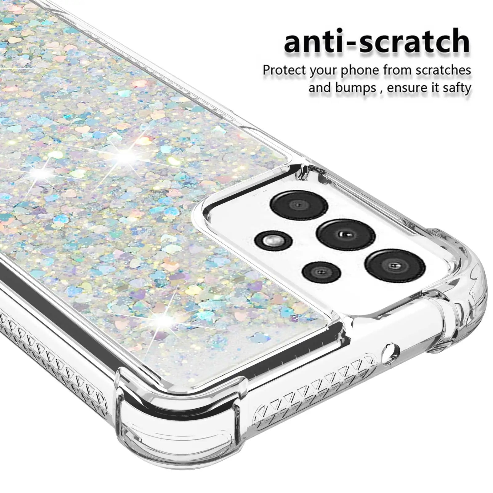 Glitter Liquid Quicksand Case For Samsung S24 Soft Cover For Galaxy S23 S22 Ultra S21 S10 S9 PLUS S20 S23 S21 FE Transparent
