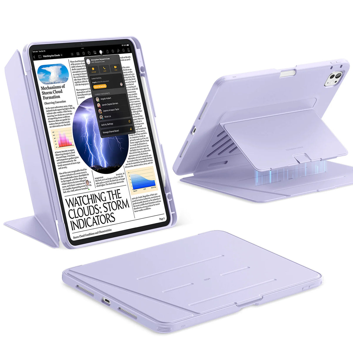 ESR for iPad Pro 13 Inch Case (M5/M4) Rotating Case with Removable Magnetic Cover Shift Series for iPad Pro 13 2024/2025