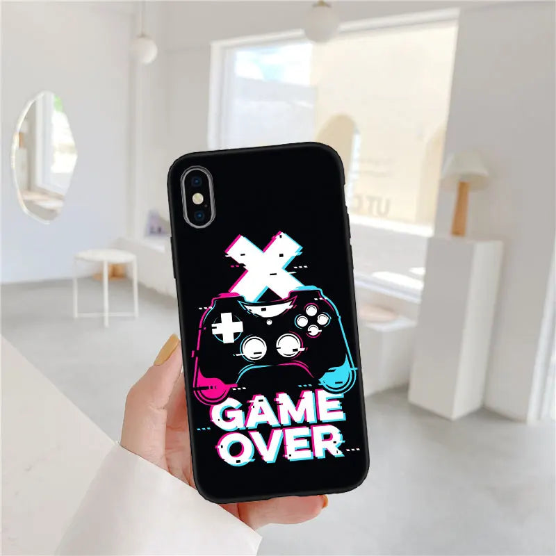 IX16 Game Over New Luxury Phone Case for iPhone SE X XS XR 16E 11 Pro Max 8 7 6 6s Plus