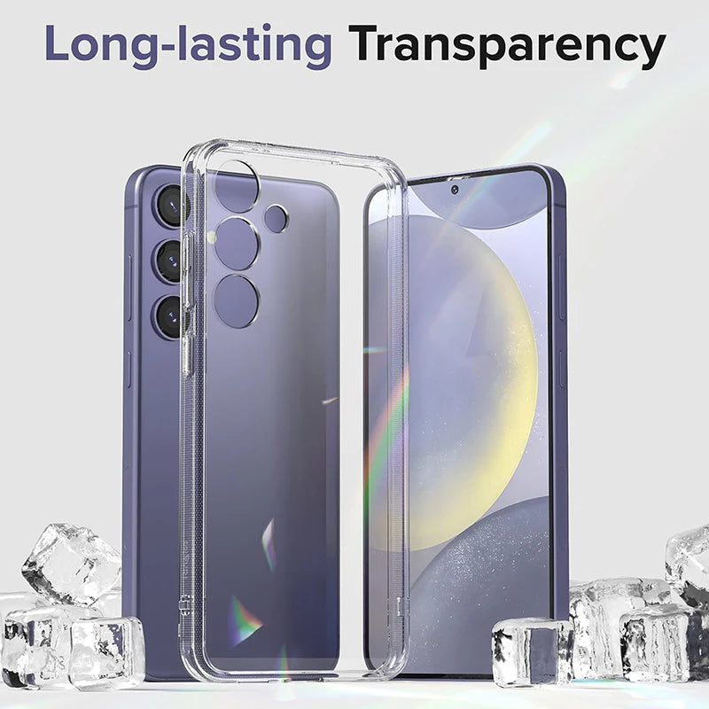 Crystal Silicone Soft TPU Case For Samsung Galaxy S25 FE S24 S23 S22 S21 S20 Plus S25 FE Edge Ultra Thin Clear Phone Cover