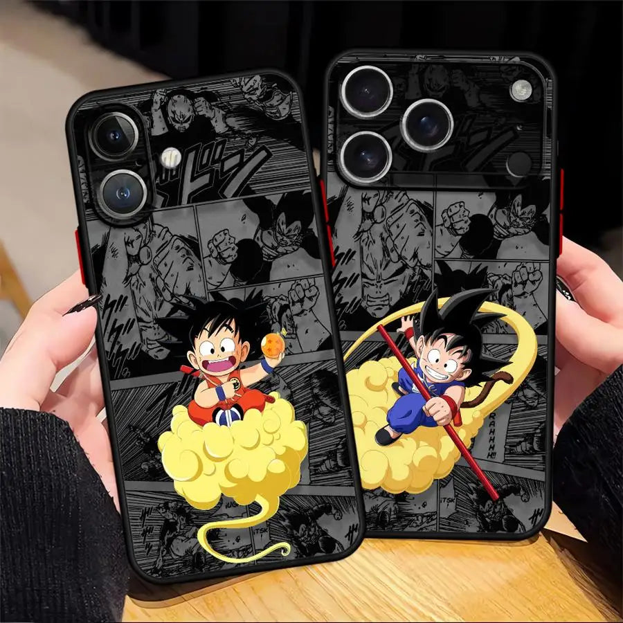 Funda Back Phone Cover Case for iPhone 17 Pro Max 11 X XS XR 16 Plus 14 7 8 SE 15 17P 16P 12 13 Mini Dragons Balls Cute