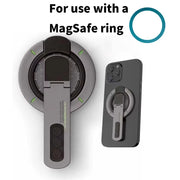 Dual-Sided Magnetic Portable Multi-Function Phone Ring Holder 360° Rotating Desktop Stand Compatible with Multiple Phone Models