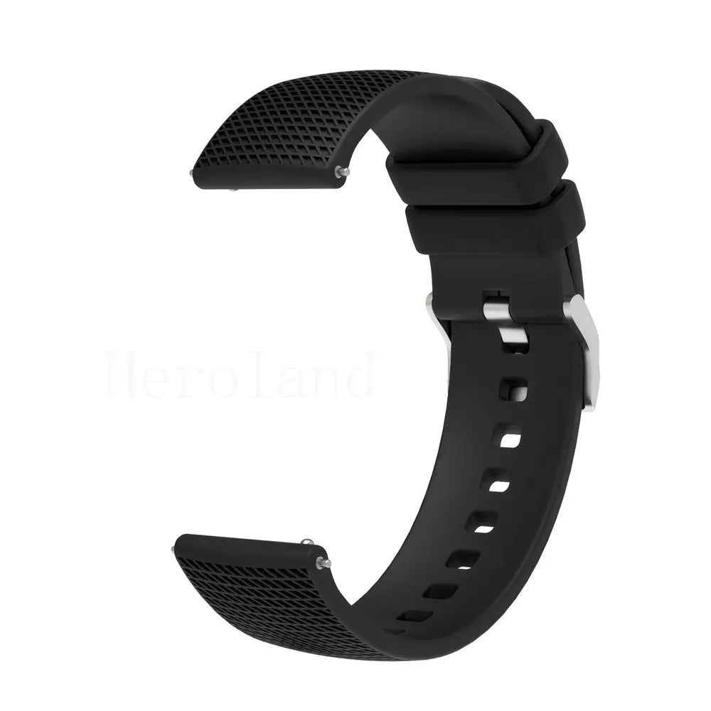 Premium Silicone Watchband WatchStrap Silicone Bracelet Quick Release Rubber Strap WristBand 18mm 20mm 22mm Width Replacement