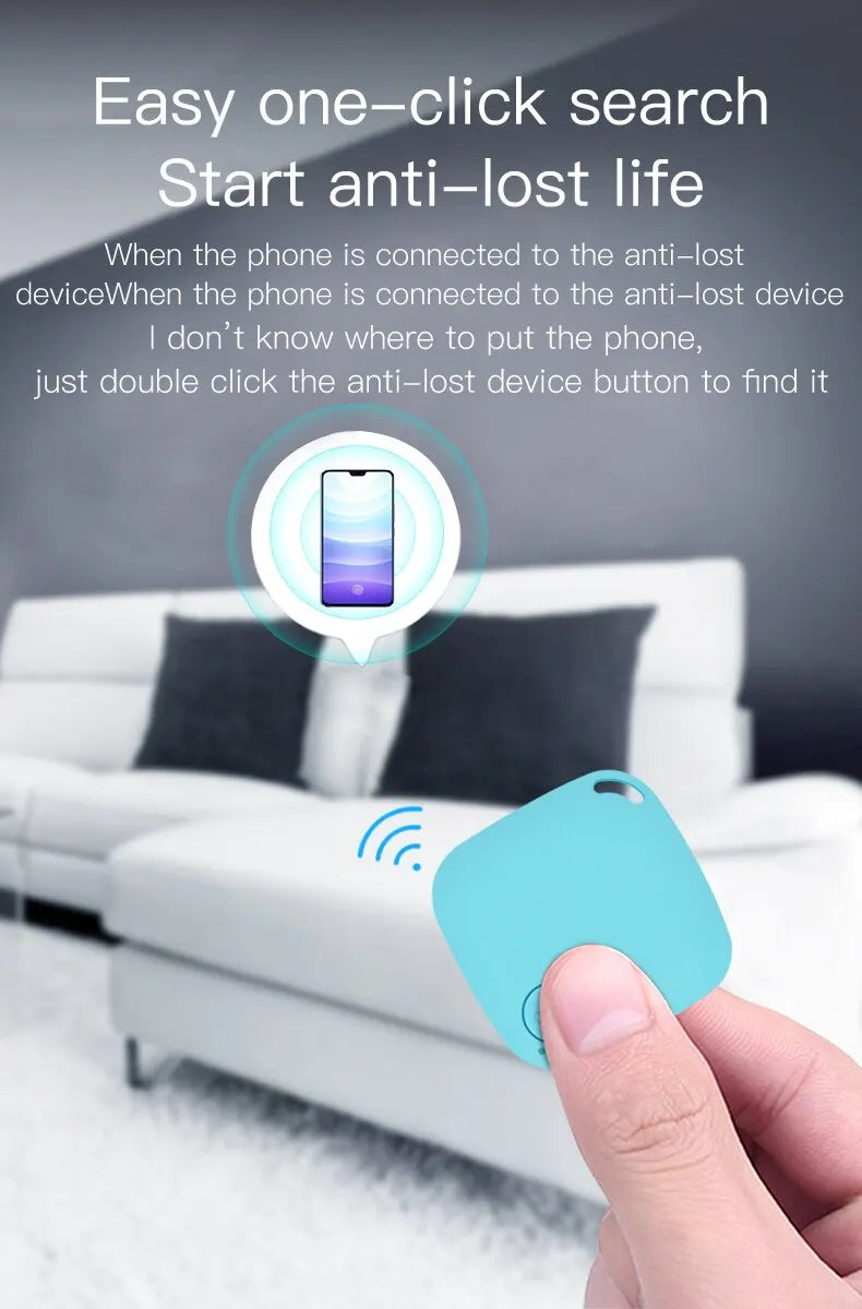 Mini GPS Tracker Anti-Lost Alarm Reminder Travel Luggage Finder Gear For Daily Item Finding Locator Tag Key Wallet Bag Finder