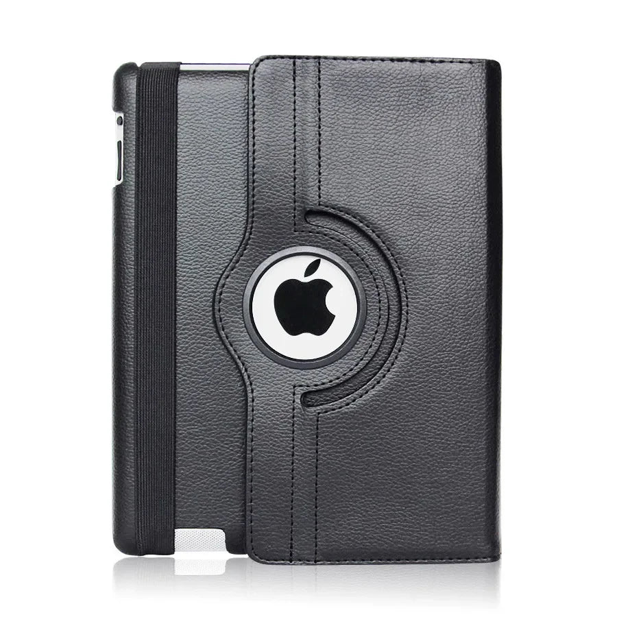For iPad Pro 12.9 2018 2020 2021 2022 2015/2017 Smart Leather Case 360° Rotation and Sleep Wake Function Protective Shell