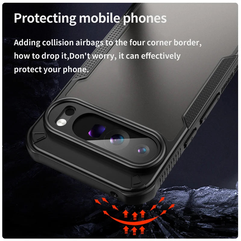 Hybrid Rugged Protective Cover For Google Pixel 10 9 Pro XL 8 Pro 9A 8A Case Shockproof Coque Fundas Capa
