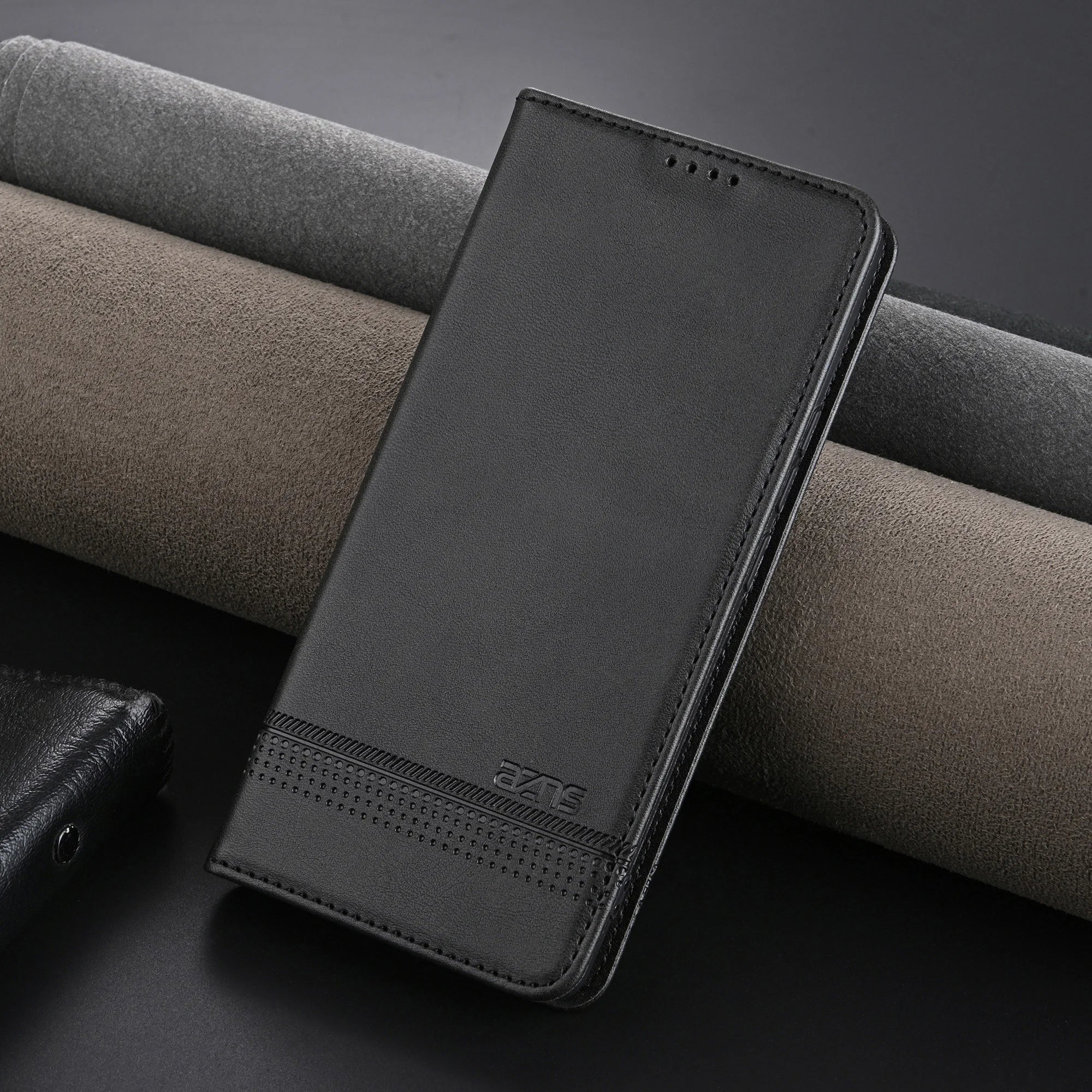 EUCAGR PU Leather Wallet Phone Case For Samsung Galaxy S26Ultra/S25/S24/S23/S22/S21/S22/S21/S20/S10/S9/S8 Cord Slot Holder Cover