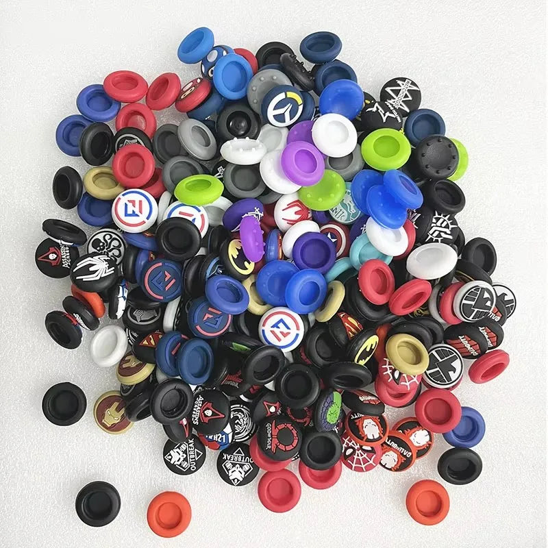 50pcs/lot Random Shipment Mix Color for Ps4 Ps5 for Xboxone Series S X Joystick Thumb Stick Grip Silicone Cap