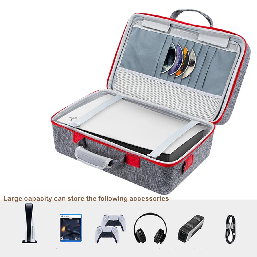 Compatible with PlayStation 5 disc PS5 controller, PS5 accessories headphone accessories, game board controller  suitcase