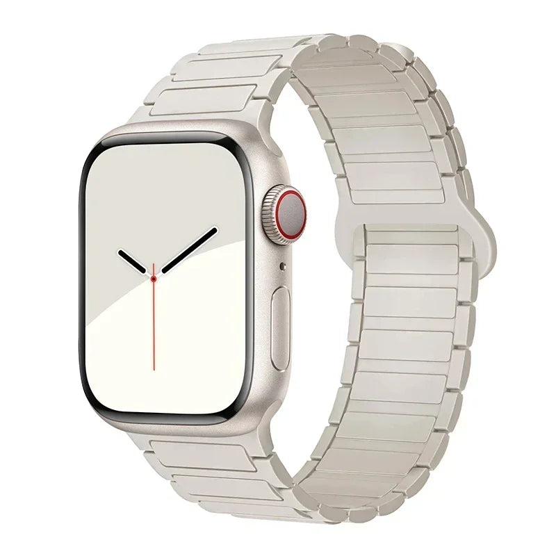 Hot Magnetic Loop For Apple Watch Bands 44 40 49 45 41 38mm Silicone Bracelet iWatch Series 11 10 9 8 7 6 5 4 3 Se Ultra 3/2 Str