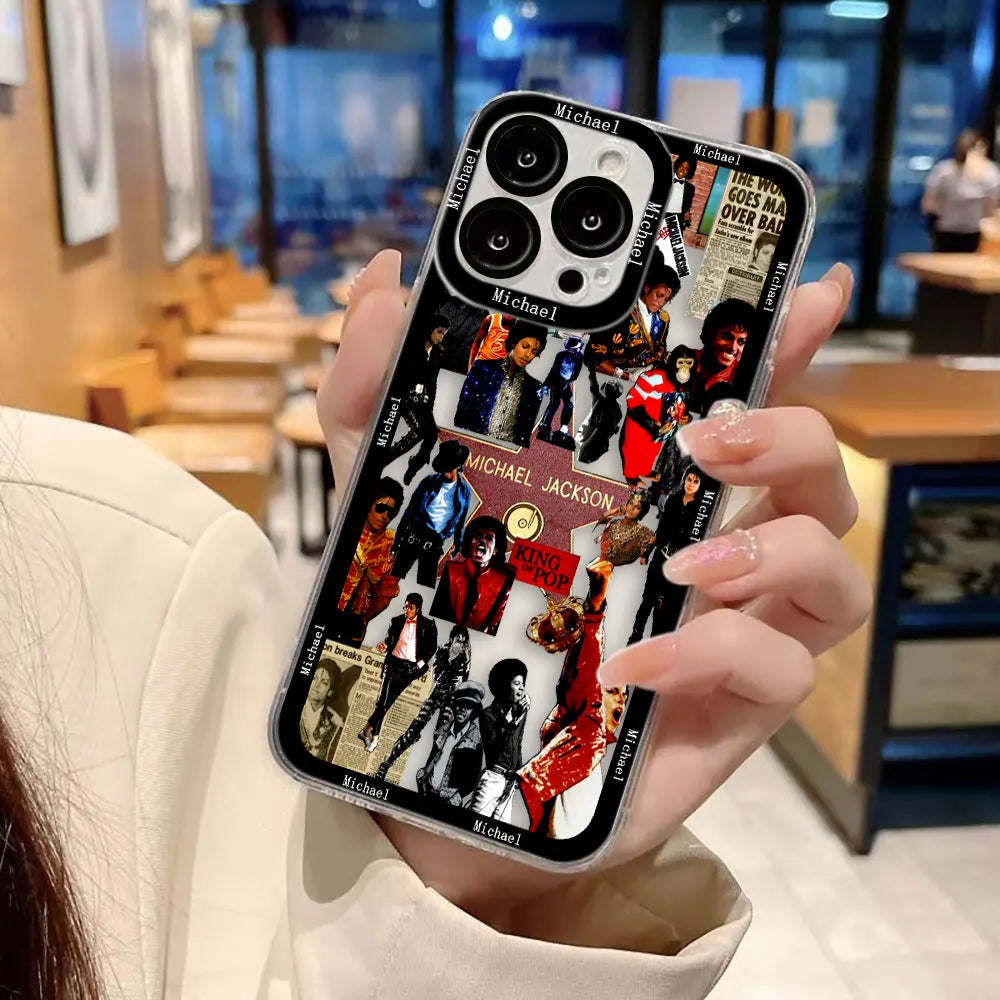 Dancer m-Michael j-Jackson Clear Phone Case For Samsung Galaxy S26 S25 S24 S23 S22 S21 S20 FE PLUS ULTRA EDGE Case Cover Shell