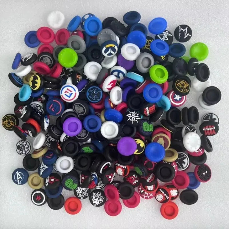 50pcs/lot Random Shipment Mix Color for Ps4 Ps5 for Xboxone Series S X Joystick Thumb Stick Grip Silicone Cap