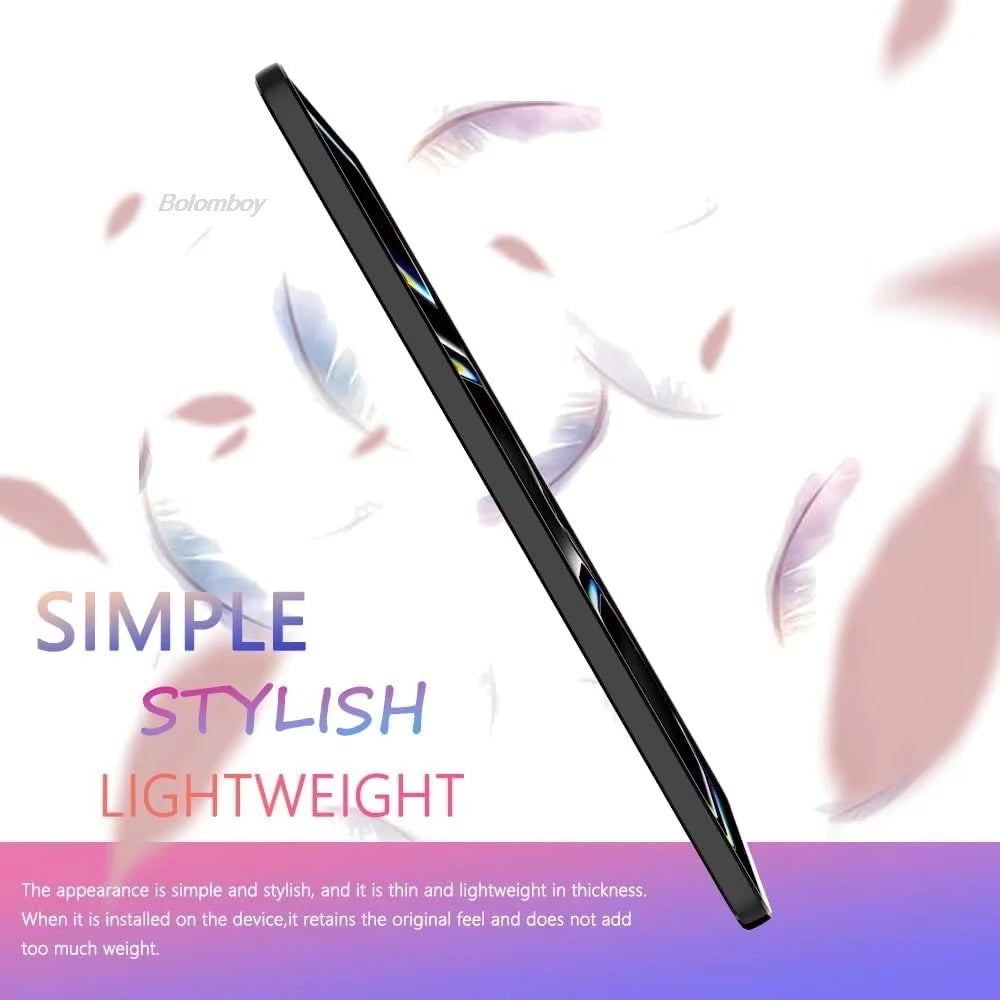 Tablet Case For Xiaomi Redmi Pad SE 2 Pro 12.1 8.7 10.61 Pad 5 6 7 8 Pro 2024 11.2" 11 7S 6S Soft Silicone Black Back Cover Case
