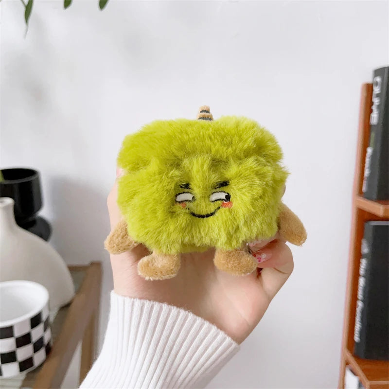 Cute Cartoon Fur Earphone Case for Airpods Pro 3 2 1 Air Pods Pro2 2nd 3rd Generation Funny Fluffy Plush Warm Women Girls Cover