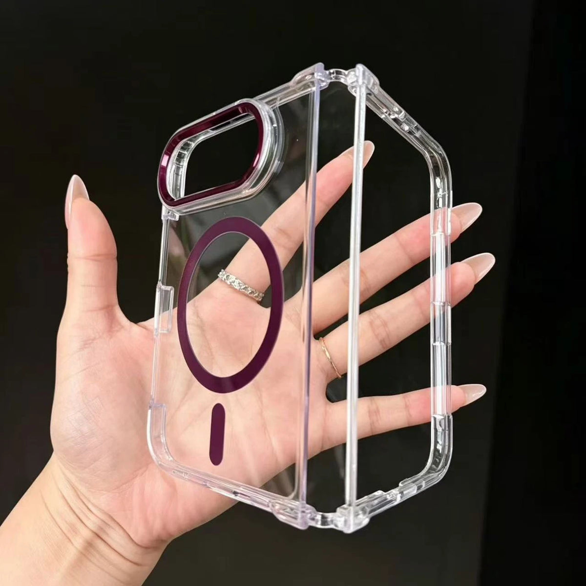 For iPhone Duo Case Original Transparent For Magsafe Magnetic Wireless Charging Case For iPhone Duo Clear Protective Cover