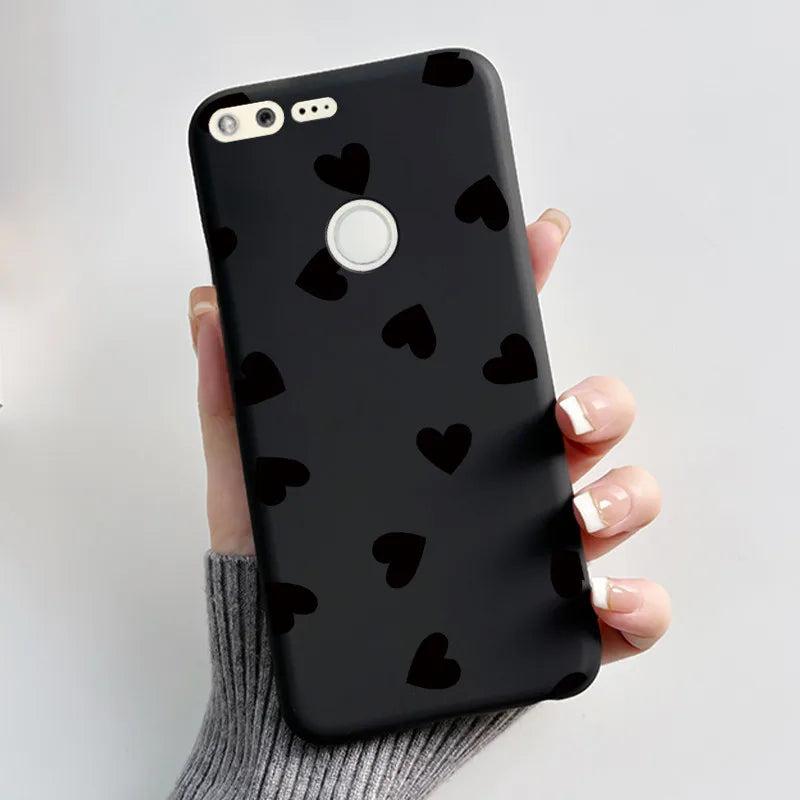 For Google Pixel 1 Soft Silicone Black Case For Google Pixel 1XL Elegant Style New Design Pattern Snow Mountain Casing