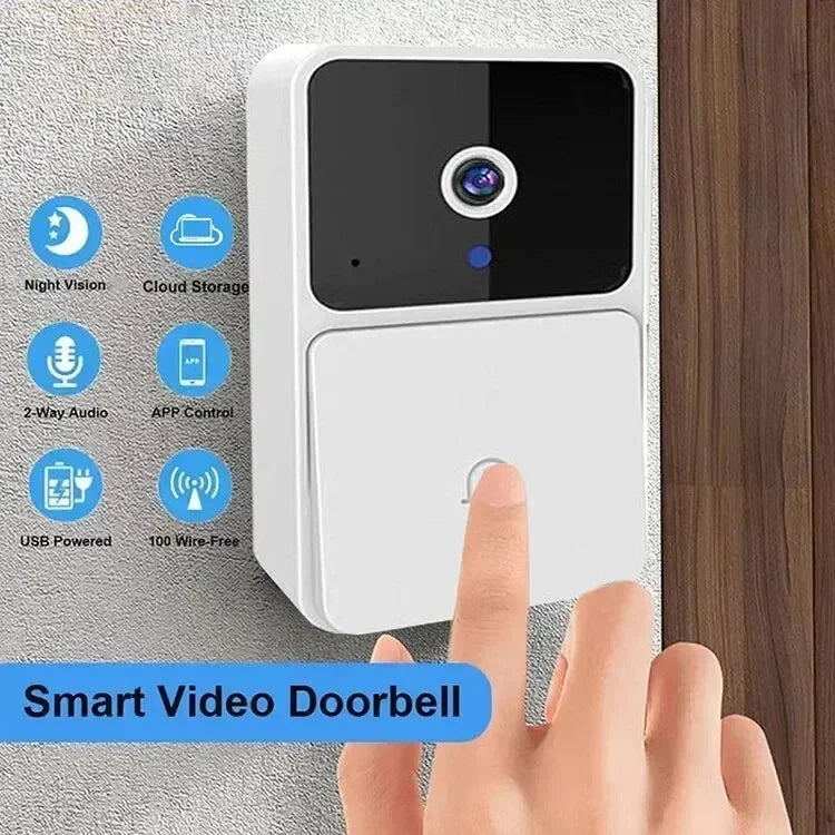 WiFi Tuya App Video Doorbell Wireless Home Intercom System Night Vision Door Viewer Camera Smart Home Security for Door Access