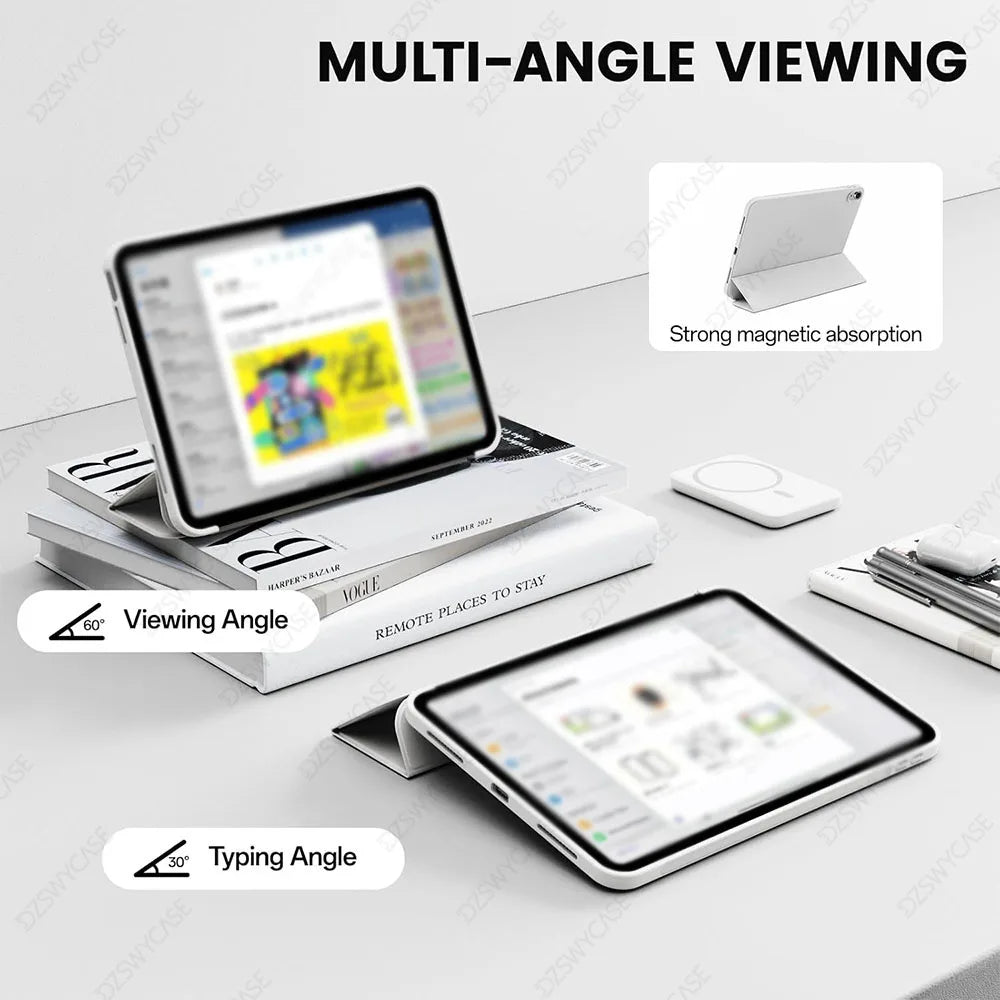 Case for iPad 11th (A16) 11 Inch 2025/10th Gen 10.9 Inch 2022, Support Auto Wake/Sleep, Trifold Stand Cover, with Soft TPU Back