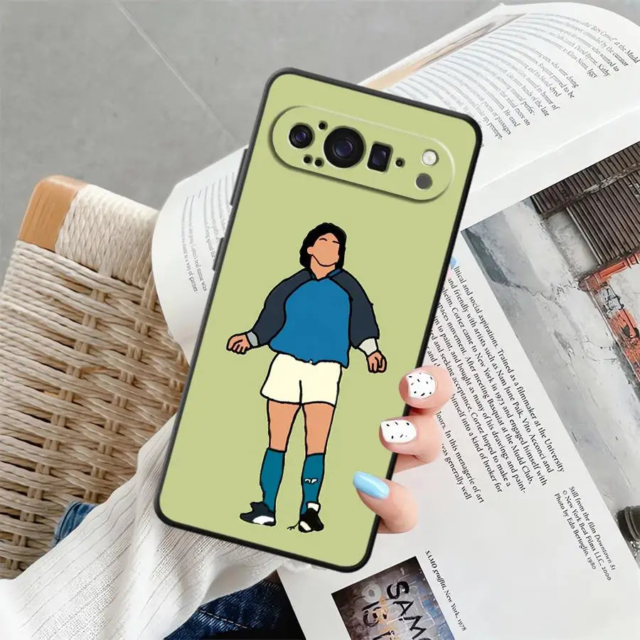 Phone Case for Google Pixel 6a 7a 9a 8a 10 9 Pro XL 6 7 8 Pro Soft Shell Cool Football Sports